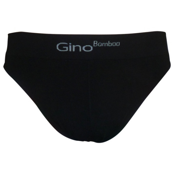 Pánske bezšvové slipy Gino bamboo black (51003)
