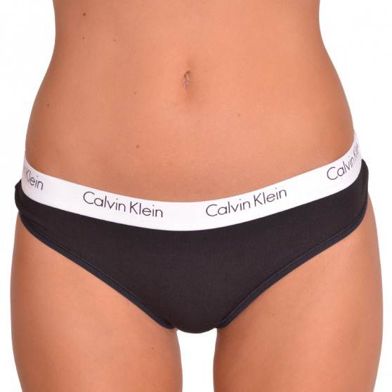 2PACK dámska tangá Calvin Klein čierna (QD3583E-001)