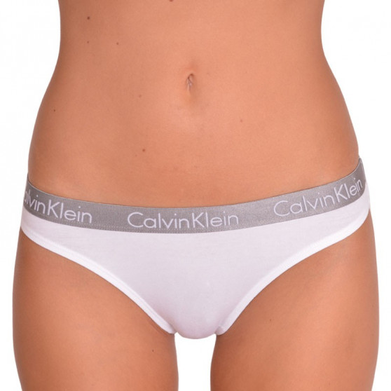 2PACK dámska tangá Calvin Klein biela (QD3583E-100)