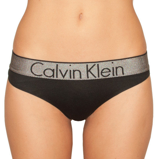 Dámska tangá Calvin Klein čierna (QF4054E-001)