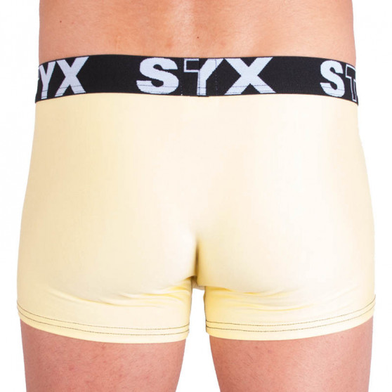 Pánske boxerky Styx športová guma svetlo žlté (G5)