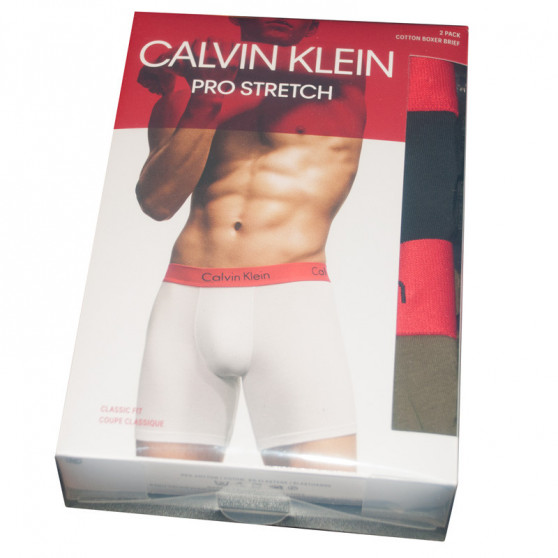 2PACK pánske boxerky Calvin Klein viacfarebné (NB1464A-JKB)