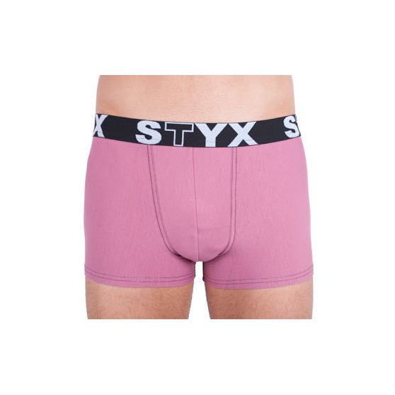 Pánske boxerky Styx športová guma ružové (G9)
