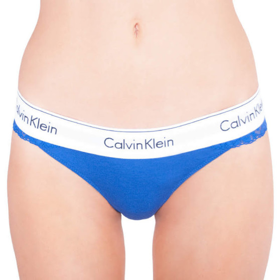 Dámska tangá Calvin Klein modrá (QF4585E-PZ6)