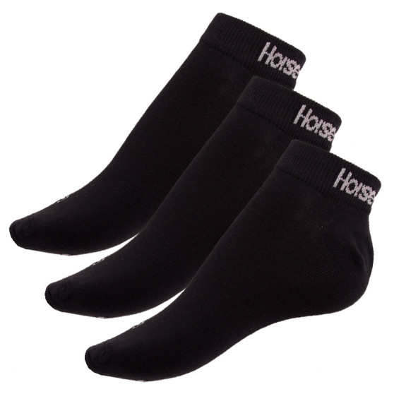 3PACK ponožky Horsefeathers rapid čierne