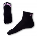 Ponožky Styx fit čierne s ružovým nápisom (H234)