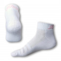 Ponožky Styx fit biele s ružovým nápisom (H232)