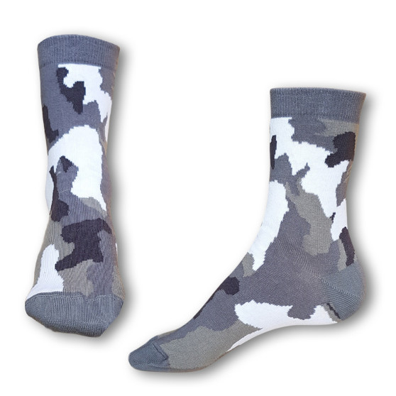 Ponožky Styx crazy sivý maskáč (H328)