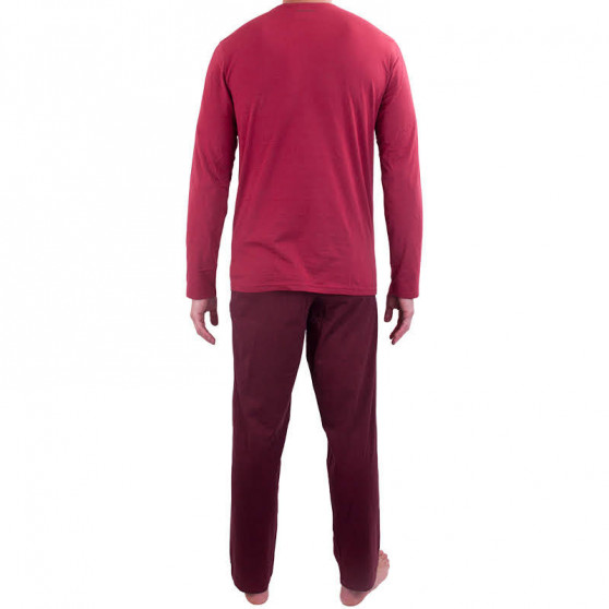 Pánske pyžamo Calvin Klein červené (NM1607E-QBN)