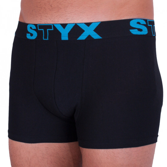 Pánske boxerky Styx športová guma nadrozmer čierne (R961)