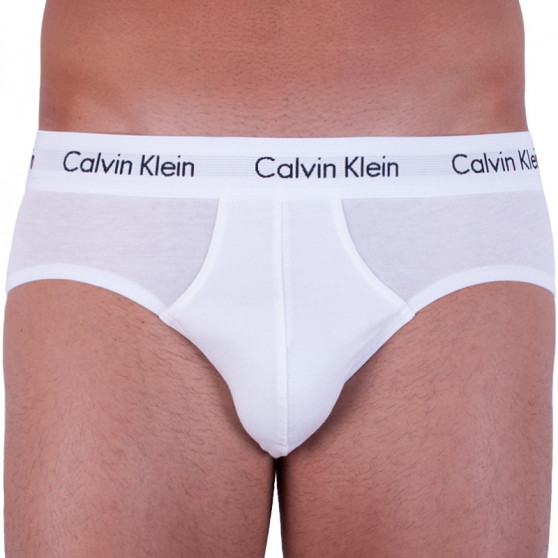 3PACK pánske slipy Calvin Klein biele (U2661G-100)