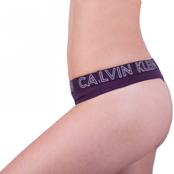 Dámska tangá Calvin Klein fialová (QD3636E-2ZI)