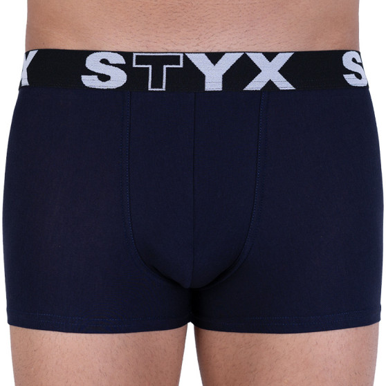 Pánske boxerky Styx športová guma tmavo modré (G963)