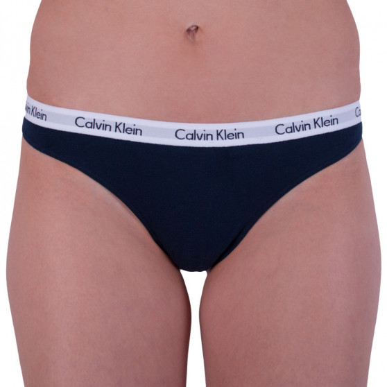 3PACK dámska tangá Calvin Klein viacfarebná (QD3587E-YS3)