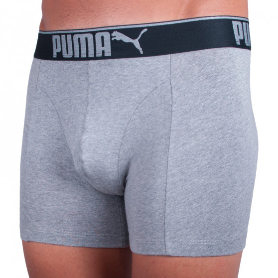 3PACK pánske boxerky Puma sivé (681030001 032)