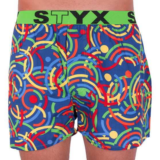 Pánske trenky Styx art športová guma farebné (B659)
