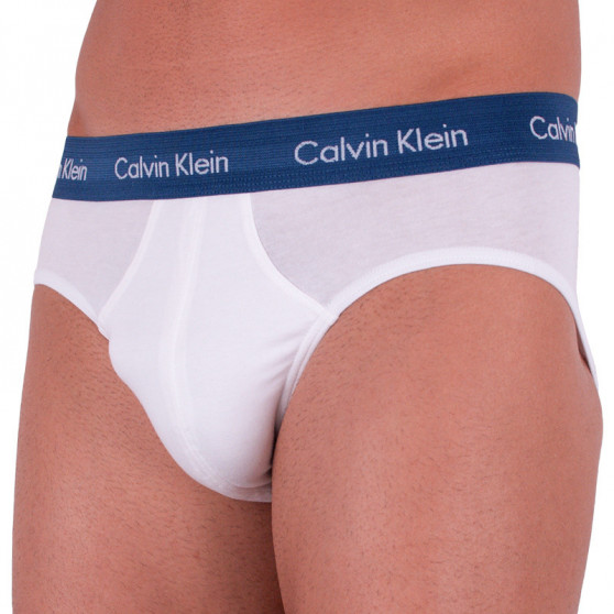 3PACK pánske slipy Calvin Klein biele (U2661G-WZQ)