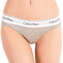 Dámske tangá Calvin Klein nadrozmer sivé (QF5117E-020)