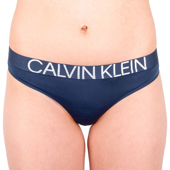 Dámska tangá Calvin Klein tmavo modrá (QF5184E-8SB)
