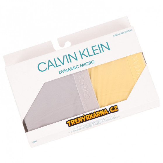 2PACK dámske nohavičky Calvin Klein viacfarebné (QD3696E-HU4)