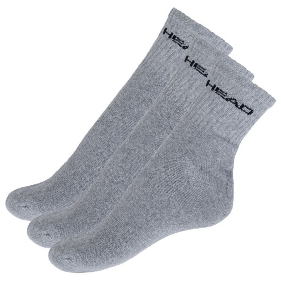 3PACK ponožky HEAD sivé (771026001 400)