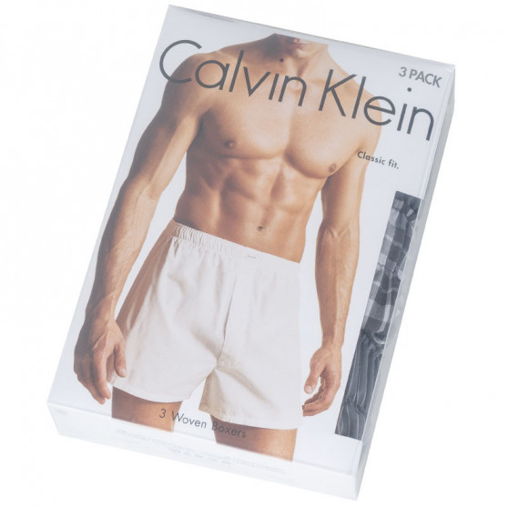 3PACK pánske trenky Calvin Klein classic fit viacfarebné (U1732A-GGM)