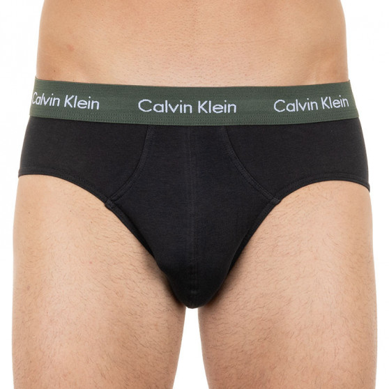 3PACK pánske slipy Calvin Klein čierne (U2661G-KDW)