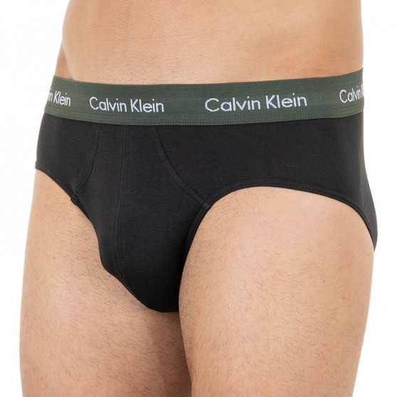 3PACK pánske slipy Calvin Klein čierne (U2661G-KDW)