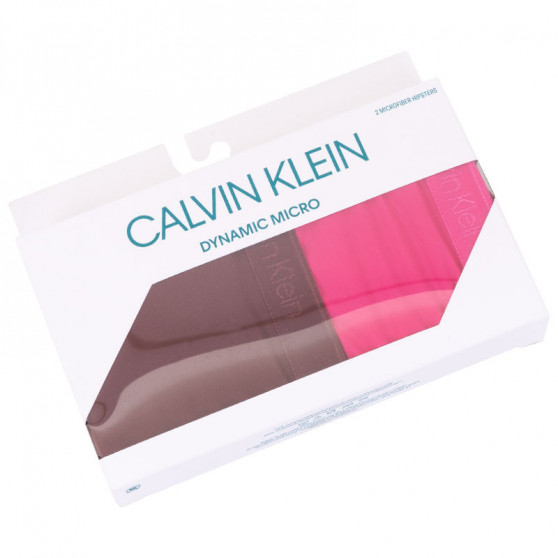 2PACK dámske nohavičky Calvin Klein viacfarebné (QD3696E-TMU)