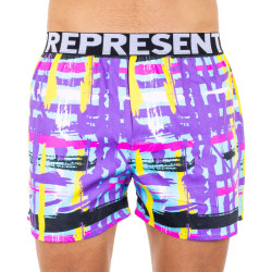 Pánske trenky Represent exclusive Mike modern art purple