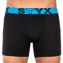 Pánske boxerky Styx long športová guma čierne (U966)