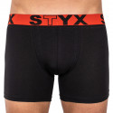 Pánske boxerky Styx long športová guma čierne (U964)