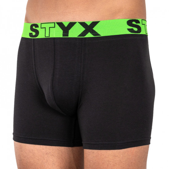 Pánske boxerky Styx long športová guma čierne (U965)