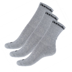 3PACK ponožky Horsefeathers sivé (AA547D)