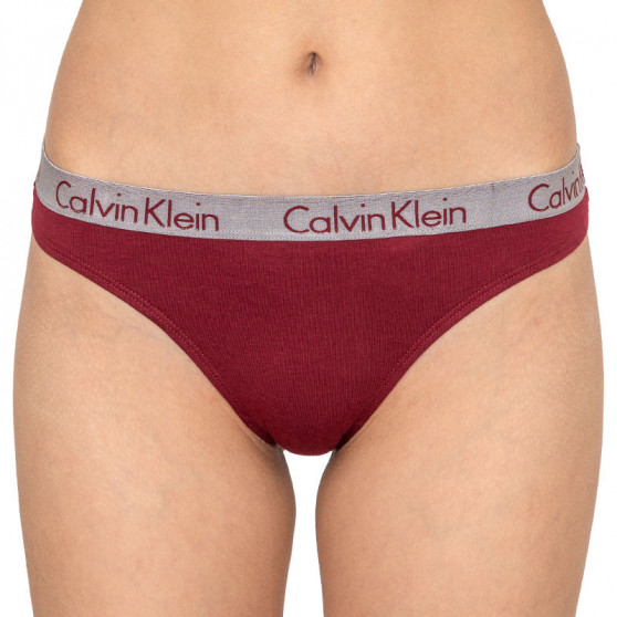 3PACK dámska tangá Calvin Klein viacfarebná (QD3590E-RJV)