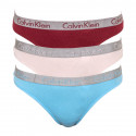 3PACK dámska tangá Calvin Klein viacfarebná (QD3590E-RJV)