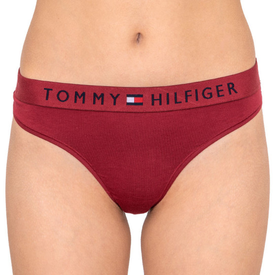 Dámska tangá Tommy Hilfiger červená (UW0UW01555 629)
