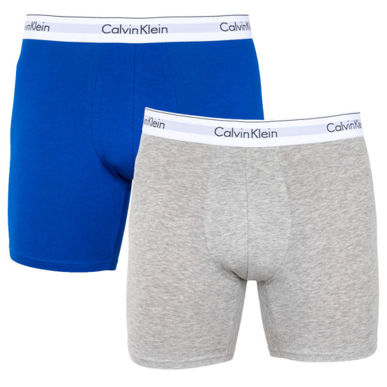 2PACK pánske boxerky Calvin Klein viacfarebné (NB1087A-SKJ)
