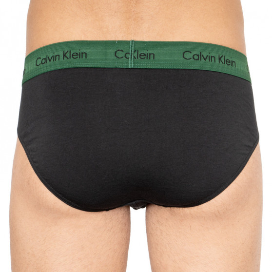 3PACK pánske slipy Calvin Klein čierne (U2661G-BZP)