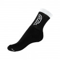 Ponožky Styx classic čierne s bielym nápisom (H262)