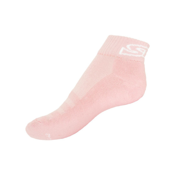 Ponožky Styx fit ružové s bielym nápisom (H274) 