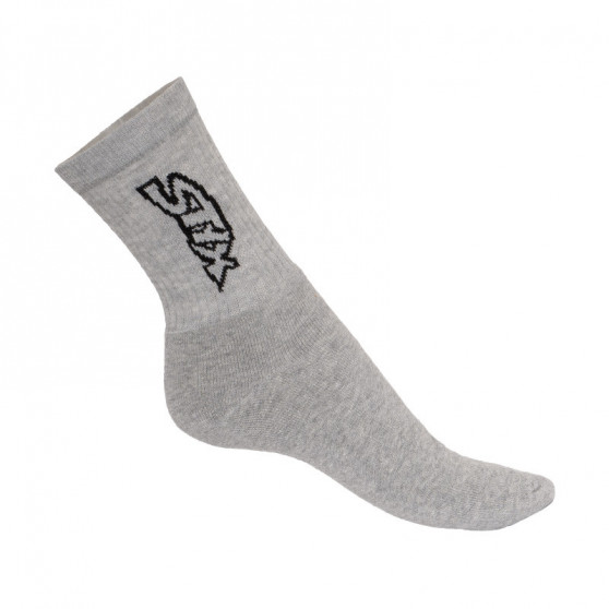Ponožky Styx classic sivé s čiernym nápisom (H268)