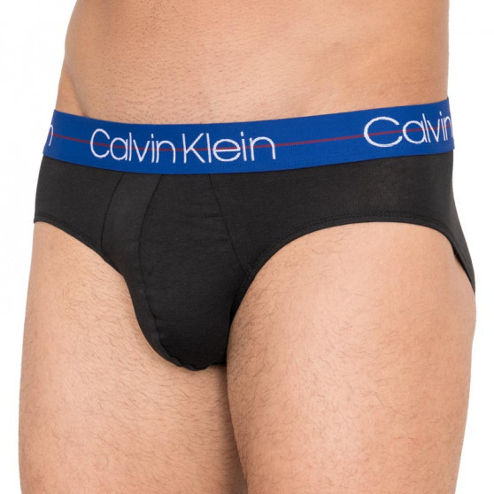 3PACK pánske slipy Calvin Klein čierne (NB1896A-KL5