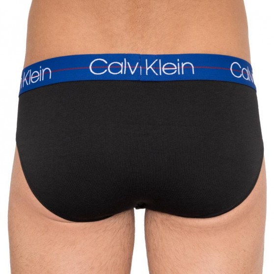 3PACK pánske slipy Calvin Klein čierne (NB1896A-KL5