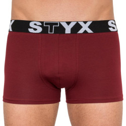 Pánské boxerky Styx sportovní guma vínové (G1060)