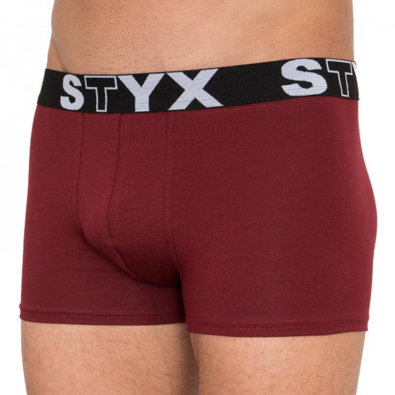 Pánske boxerky Styx športová guma vínové (G1060)