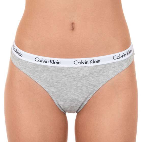 3PACK dámska tangá Calvin Klein viacfarebná (QD3587E-OPB)