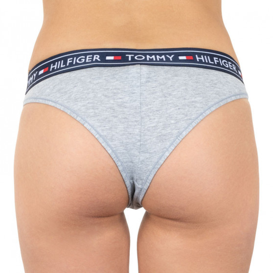 Dámske nohavičky brazilky Tommy Hilfiger sivé (UW0UW00723 004)