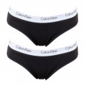 2PACK dámske nohavičky Calvin Klein čierne (QD3584E-001)