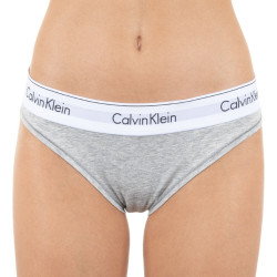 Dámske nohavičky Calvin Klein nadrozmer sivé (QF5118E-020)